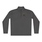 Viking Cat and Raven Quarter Zip Pullover, Norse Runic Crest Sweatshirt, Subtle Pagan Gift, Heathen Apparel
