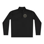 Viking Cat and Raven Quarter Zip Pullover, Norse Runic Crest Sweatshirt, Subtle Pagan Gift, Heathen Apparel