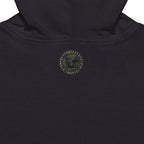 Norse Dragon Zip-Up Hoodie, Stained Glass Twin Serpents, Viking Fleece Jacket