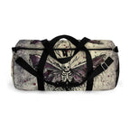 Death Moth Duffel Bag, Gothic Skeleton Moth Gym Bag, Dark Academia Travel Weekender Holdall, Witchy Gift for Her