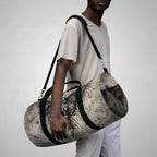 Death Moth Duffel Bag, Gothic Skeleton Moth Gym Bag, Dark Academia Travel Weekender Holdall, Witchy Gift for Her
