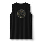 Three Ravens Norse Knotwork Tank Top, Moisture Wicking Gym Tee (Viking Design)