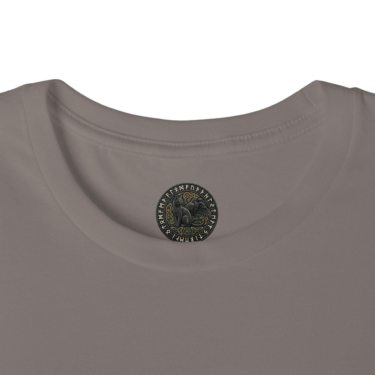 Vegvisir Raven T-Shirt, Norse Runic Compass, Viking Forest Crow Tee