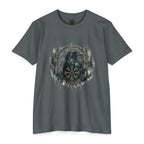 Vegvisir Raven T-Shirt, Norse Runic Compass, Viking Forest Crow Tee