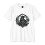 Vegvisir Raven T-Shirt, Norse Runic Compass, Viking Forest Crow Tee