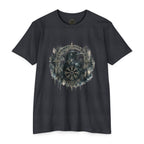 Vegvisir Raven T-Shirt, Norse Runic Compass, Viking Forest Crow Tee
