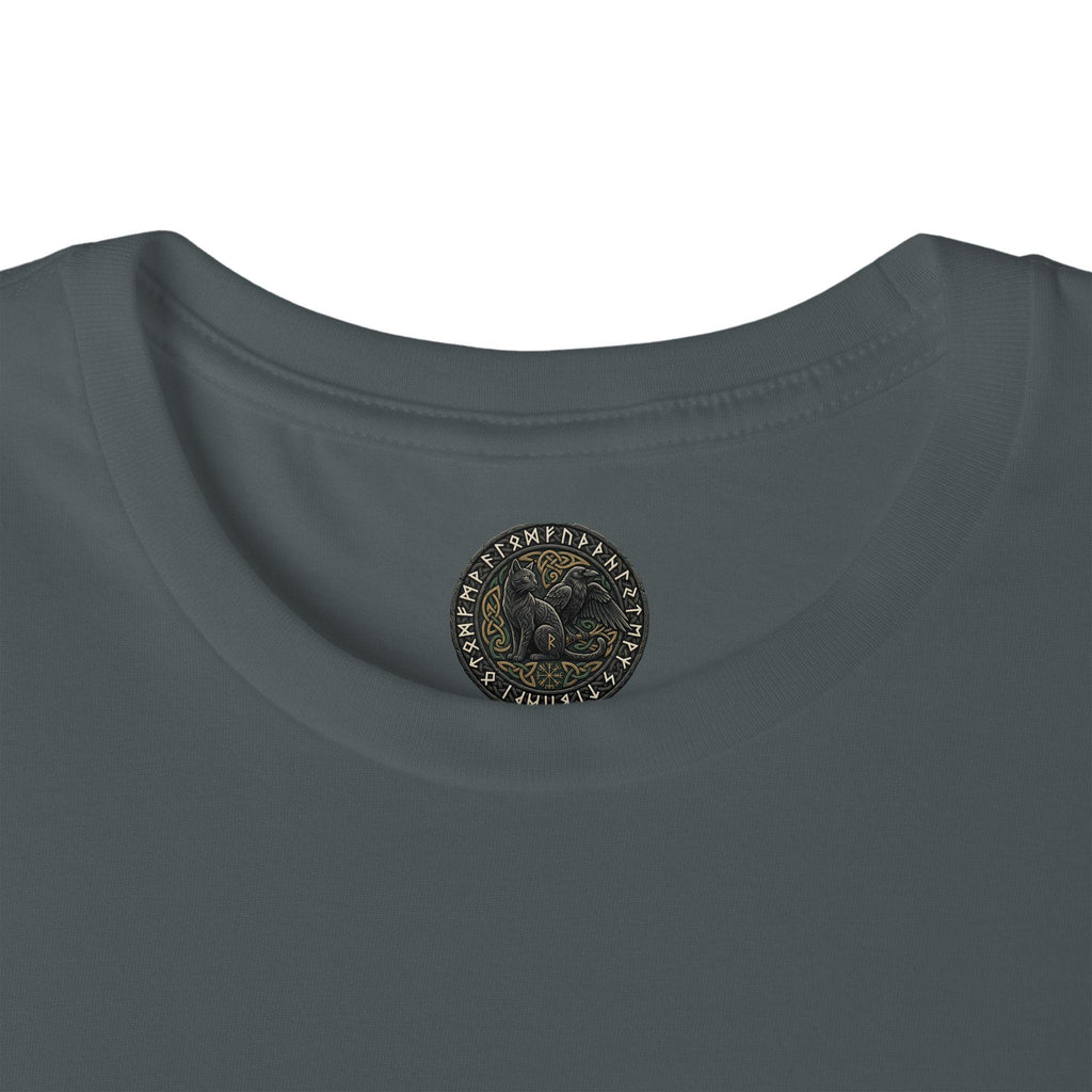 Celtic Knotwork Raven Moon T-Shirt, Norse Pagan Apparel, Witchy Corvid Gift