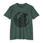 Celtic Knotwork Raven Moon T-Shirt, Norse Pagan Apparel, Witchy Corvid Gift
