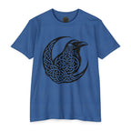 Celtic Knotwork Raven Moon T-Shirt, Norse Pagan Apparel, Witchy Corvid Gift