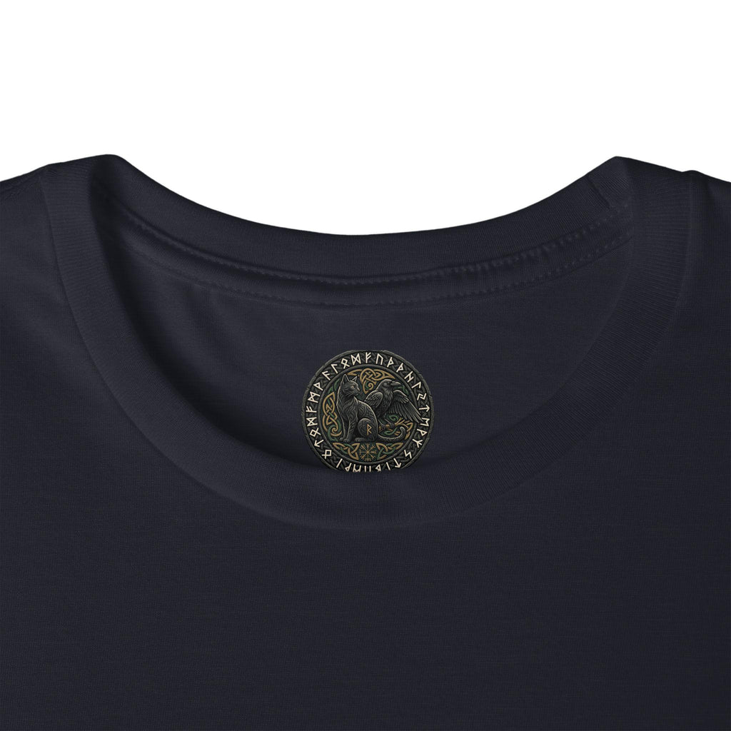 Celtic Knotwork Raven Moon T-Shirt, Norse Pagan Apparel, Witchy Corvid Gift