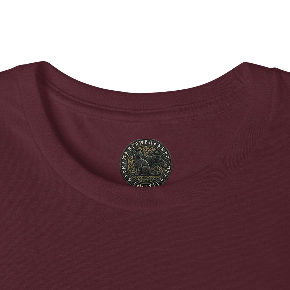 Celtic Knotwork Raven Moon T-Shirt, Norse Pagan Apparel, Witchy Corvid Gift