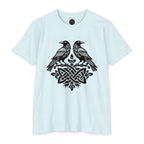 Huginn Muninn Ravens Norse Knotwork Tee, Viking Odin Gift (Cotton Blend)
