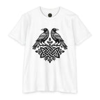 Huginn Muninn Ravens Norse Knotwork Tee, Viking Odin Gift (Cotton Blend)