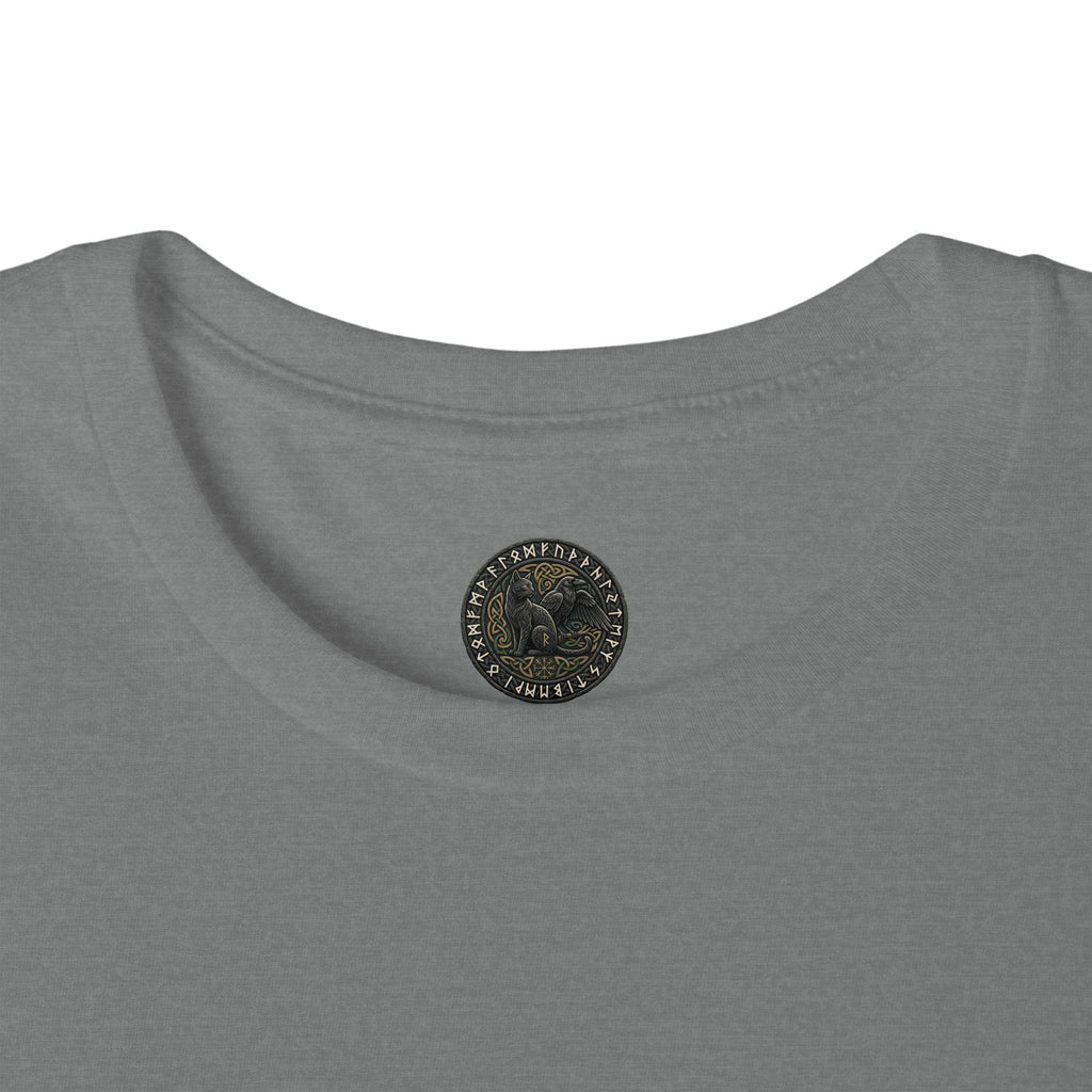 Huginn Muninn Ravens Norse Knotwork Tee, Viking Odin Gift (Cotton Blend)