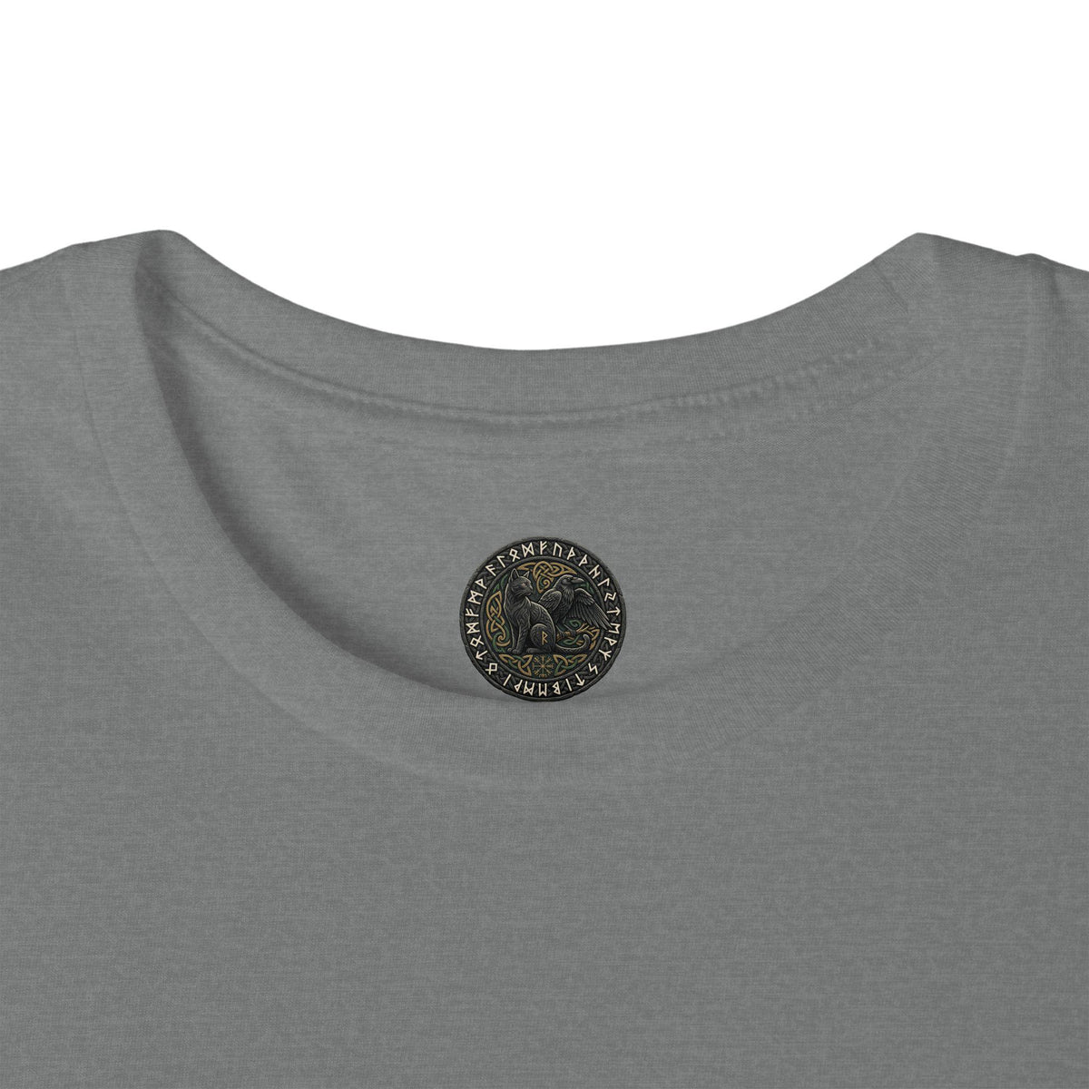 Huginn Muninn Ravens Norse Knotwork Tee, Viking Odin Gift (Cotton Blend)