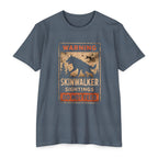 Skinwalker Warning Sign T-Shirt, Cryptid Sighting Tee, Horror Gift for Him