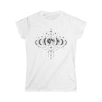 Women's Moon Phases T-Shirt, Celestial Astrology Tee, Boho Witchy Gift