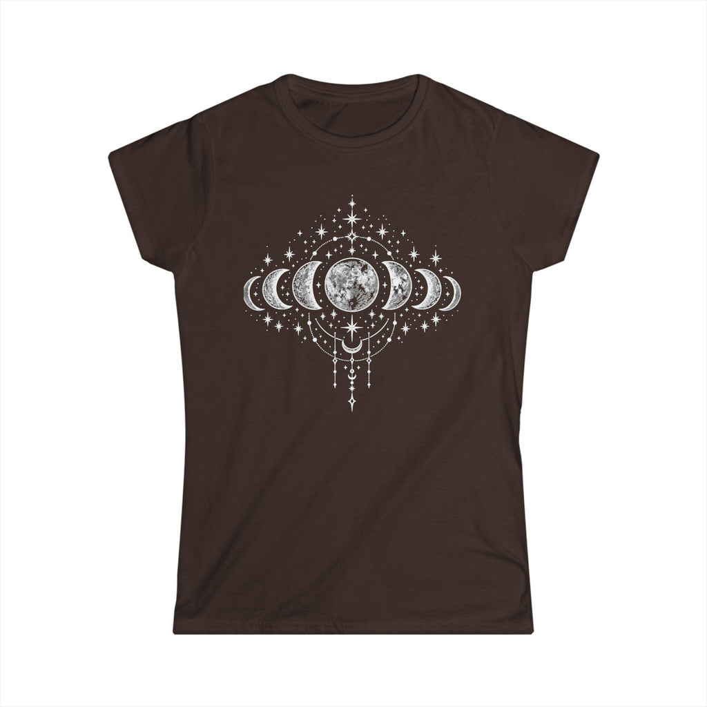 Women's Moon Phases T-Shirt, Celestial Astrology Tee, Boho Witchy Gift
