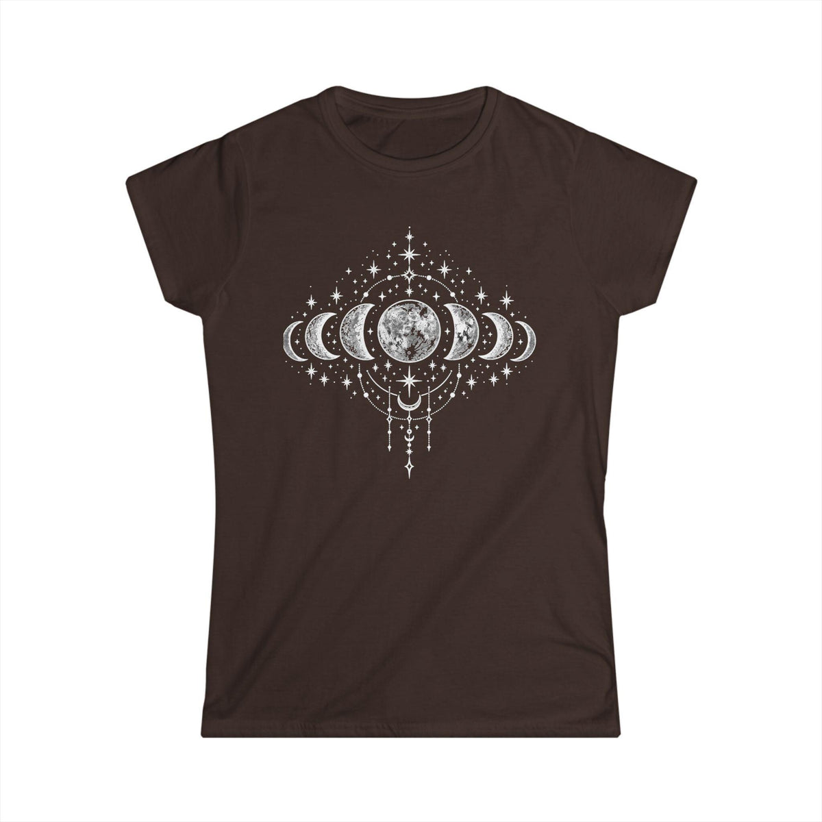 Women's Moon Phases T-Shirt, Celestial Astrology Tee, Boho Witchy Gift