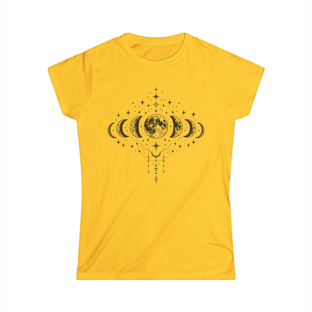 Women's Moon Phases T-Shirt, Celestial Astrology Tee, Boho Witchy Gift
