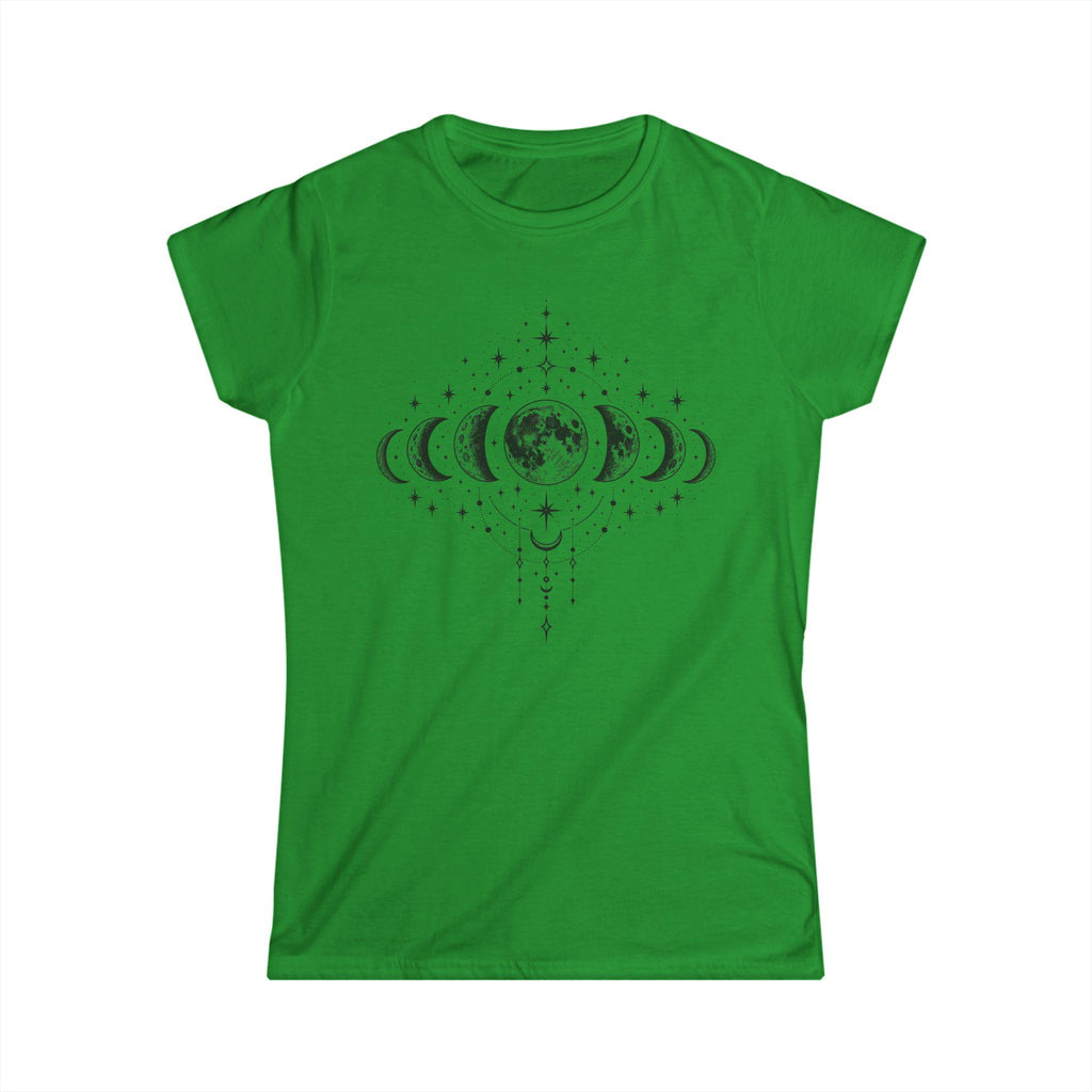 Women's Moon Phases T-Shirt, Celestial Astrology Tee, Boho Witchy Gift