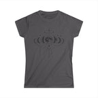 Women's Moon Phases T-Shirt, Celestial Astrology Tee, Boho Witchy Gift