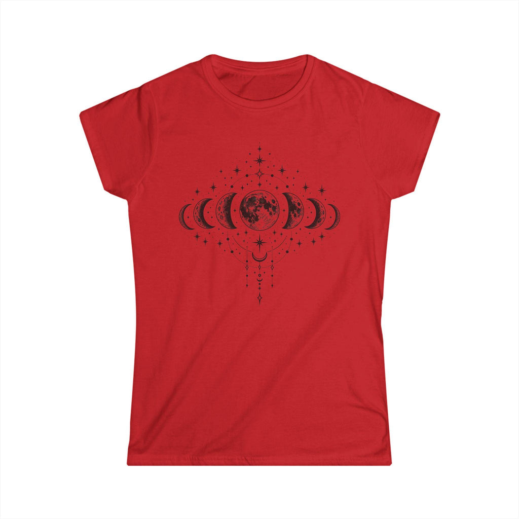 Women's Moon Phases T-Shirt, Celestial Astrology Tee, Boho Witchy Gift