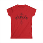 Women's Moon Phases T-Shirt, Celestial Astrology Tee, Boho Witchy Gift