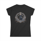 Raven Moon Goddess Tee, Ornate Celestial Crow Shirt, Gothic Witchy Gift