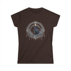 Raven Moon Goddess Tee, Ornate Celestial Crow Shirt, Gothic Witchy Gift