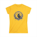 Raven Moon Goddess Tee, Ornate Celestial Crow Shirt, Gothic Witchy Gift