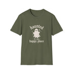 Haunted Ghost T-Shirt, Spooky Season Tee, Paranormal Gift for Her