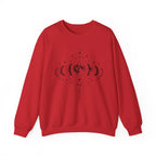 Moon Phases Crewneck Sweatshirt, Celestial Lunar Cycle, Witchy Astrology Jumper