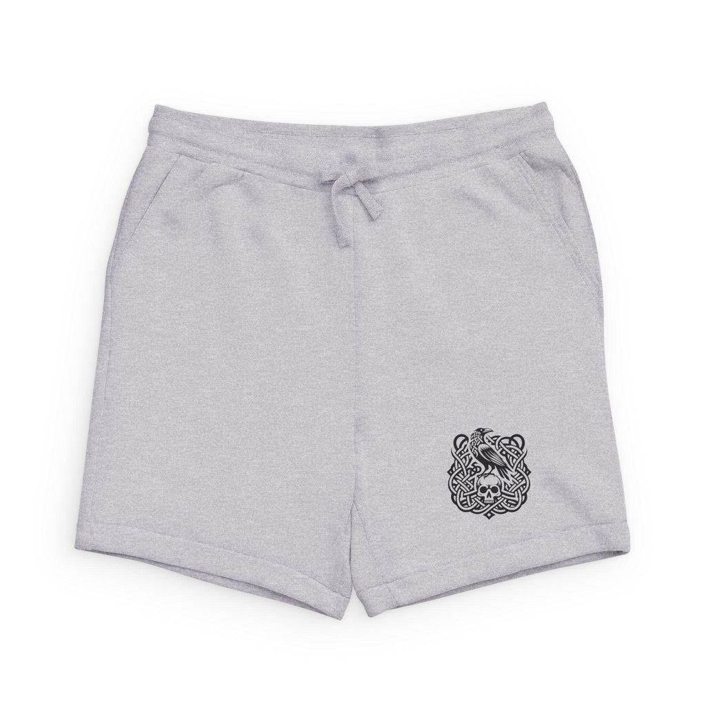 Three Ravens Norse Knotwork Fleece Sweatshorts, Rainbow Gradient Gym Shorts