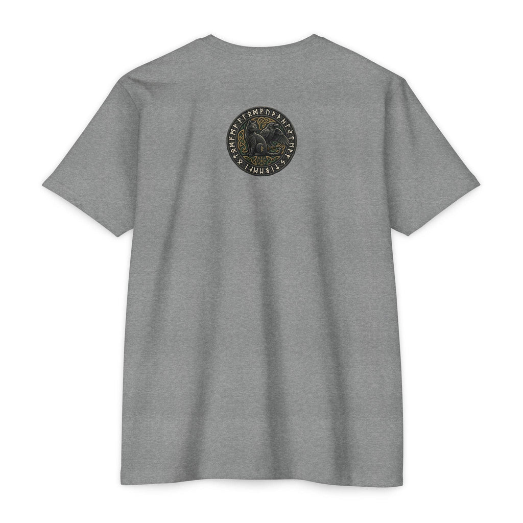 Norse Knotwork Raven Skull T-Shirt, Gothic Viking Apparel, Dark Academia Gift