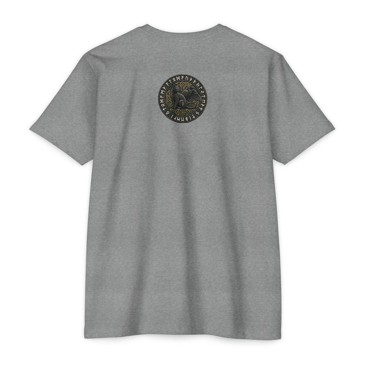 Norse Knotwork Raven Skull T-Shirt, Gothic Viking Apparel, Dark Academia Gift