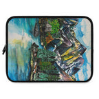Watercolor Canyon Laptop Sleeve, Mountain Landscape Neoprene Case, Nature MacBook Sleeve, Outdoor Lover Gift