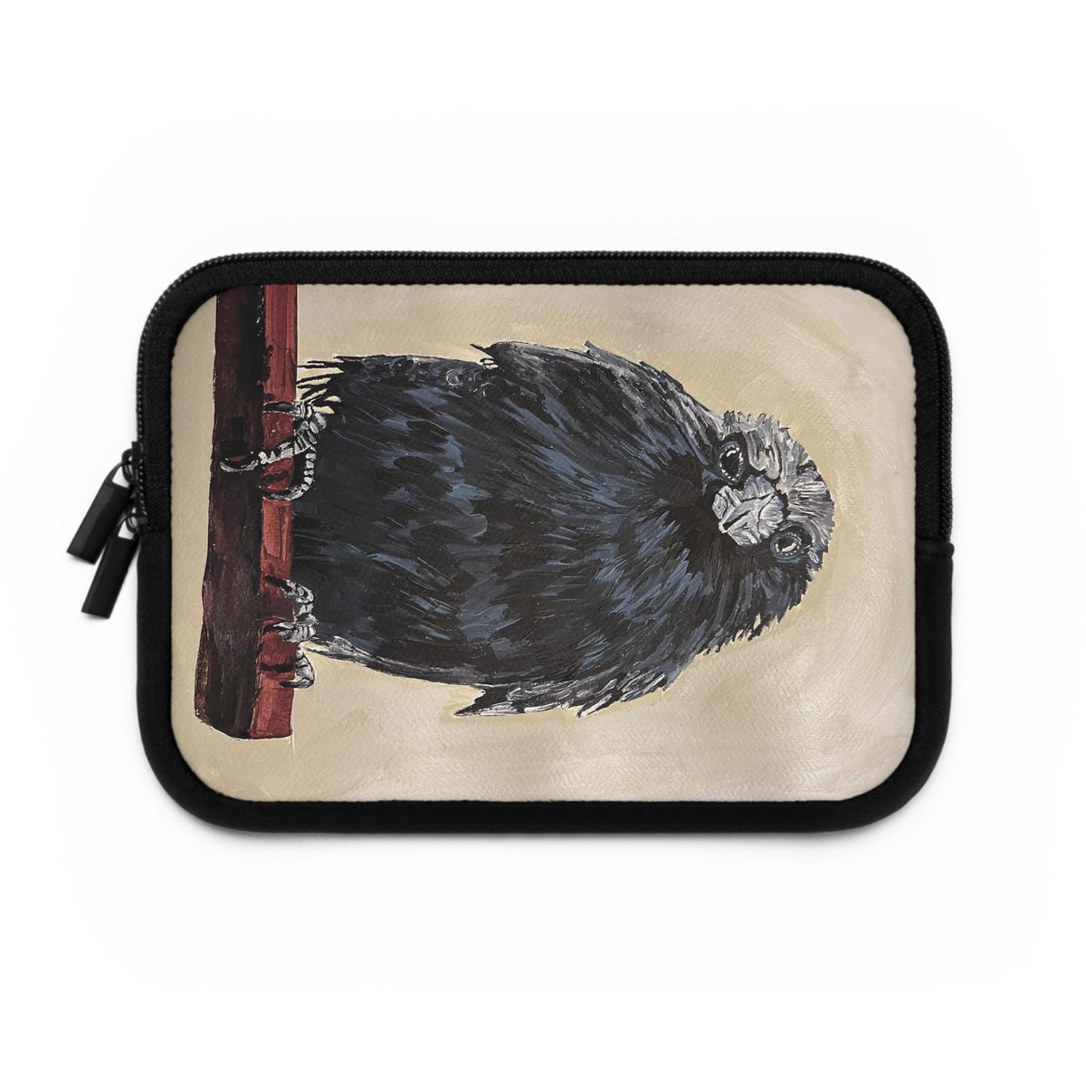 Crow Laptop Sleeve, Gothic Neoprene Case, Water Resistant MacBook Cover