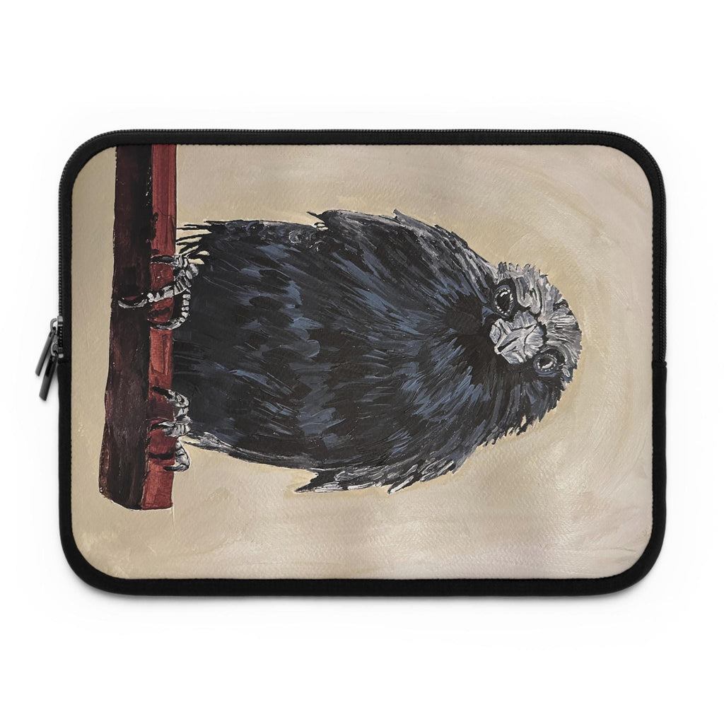 Crow Laptop Sleeve, Gothic Neoprene Case, Water Resistant MacBook Cover