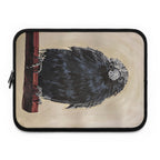 Crow Laptop Sleeve, Gothic Neoprene Case, Water Resistant MacBook Cover