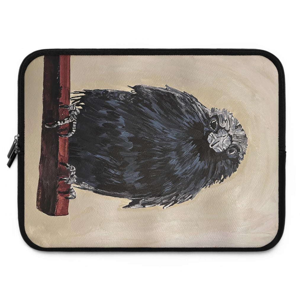 Crow Laptop Sleeve, Gothic Neoprene Case, Water Resistant MacBook Cover