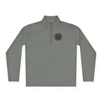 Viking Cat and Raven Quarter Zip Pullover, Norse Runic Crest Sweatshirt, Subtle Pagan Gift, Heathen Apparel