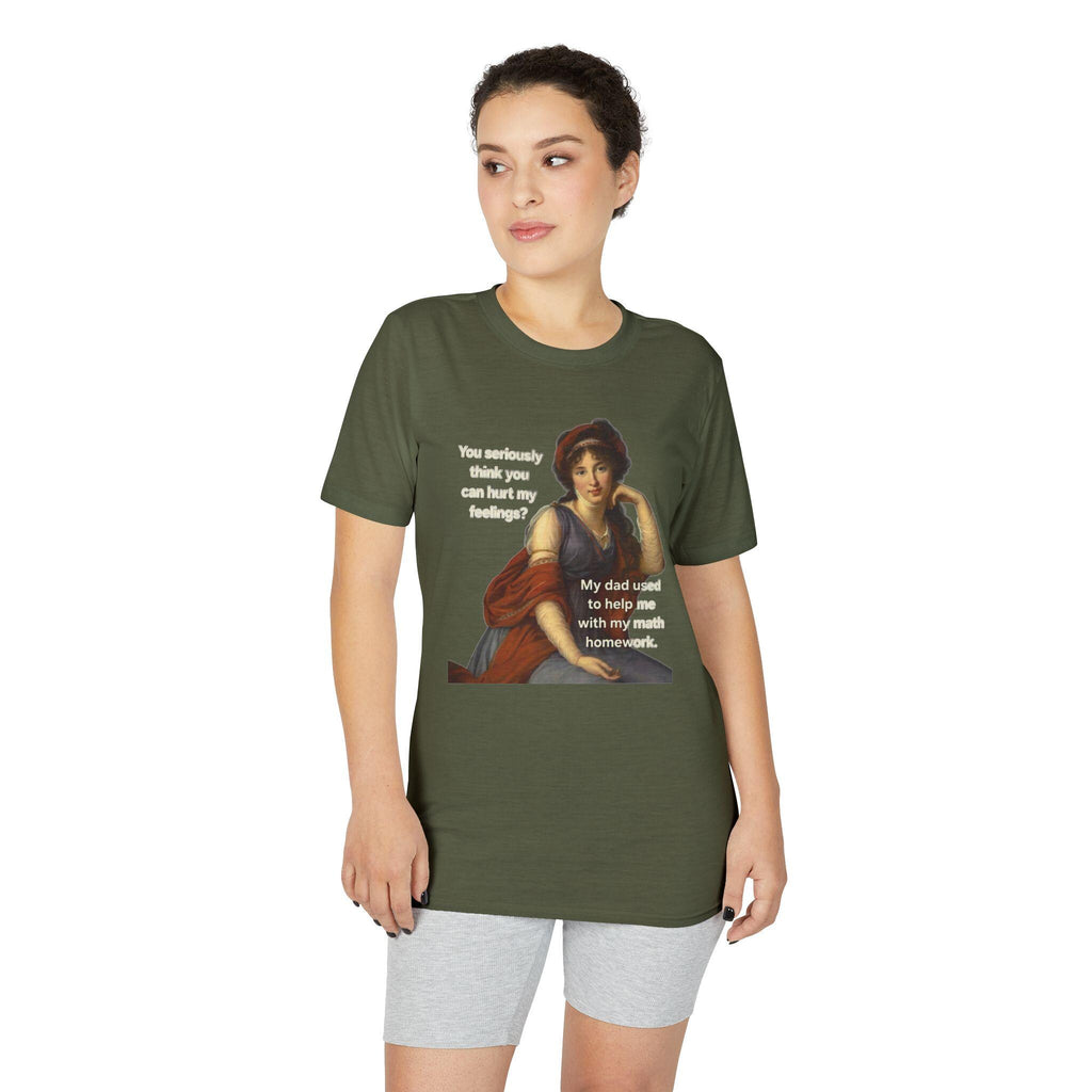 Funny Math Homework T-Shirt, Classical Painting Meme Tee, Sarcastic Gag Gift