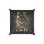 Gothic Royal Cat Velvet Pillow, Dark Academia Decor, Funny Sibling Gift