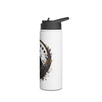 Celestial Raven Stainless Steel Water Bottle | Moon Phases, Gothic Astrology