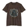 Vegvisir Raven T-Shirt, Norse Runic Compass, Viking Forest Crow Tee