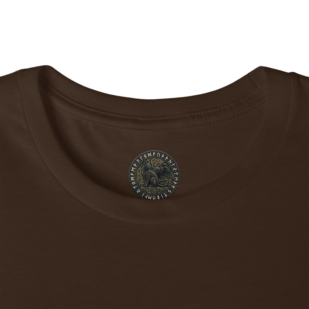 Vegvisir Raven T-Shirt, Norse Runic Compass, Viking Forest Crow Tee
