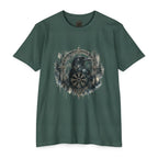 Vegvisir Raven T-Shirt, Norse Runic Compass, Viking Forest Crow Tee