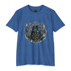 Vegvisir Raven T-Shirt, Norse Runic Compass, Viking Forest Crow Tee