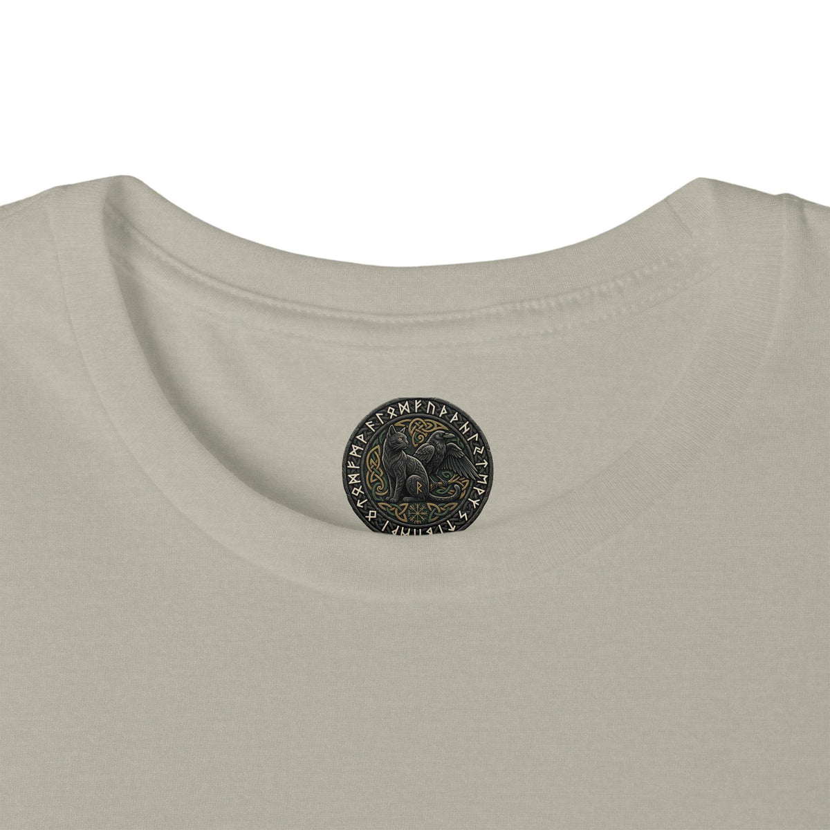 Celtic Knotwork Raven Moon T-Shirt, Norse Pagan Apparel, Witchy Corvid Gift